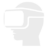 Virtual Reality navigation icon